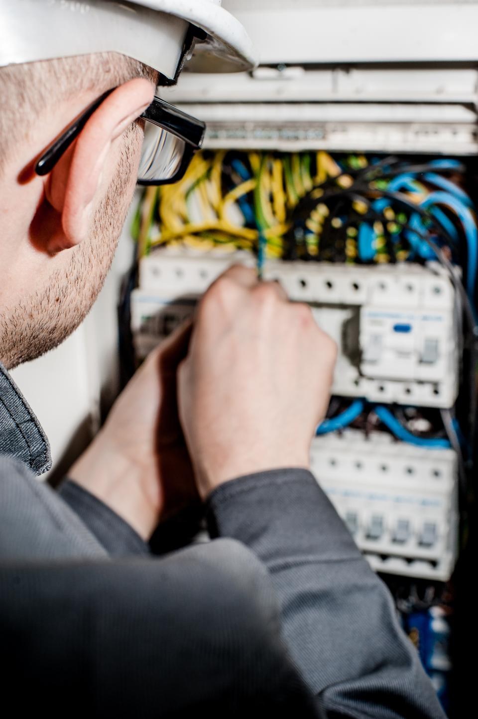a job in progress by Kestrel Electrical, Leeds